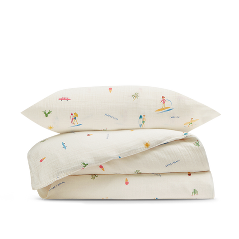Musselin Bettwäsche-set Baby & Kind - Surfer