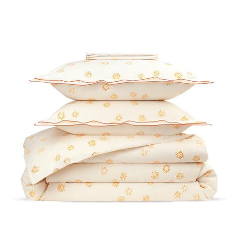 Parure Percale lavée - Soleil d'Ibiza