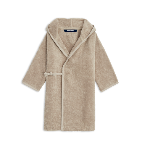 Peignoir Enfant Moelleux - Le Petit Uni Beige