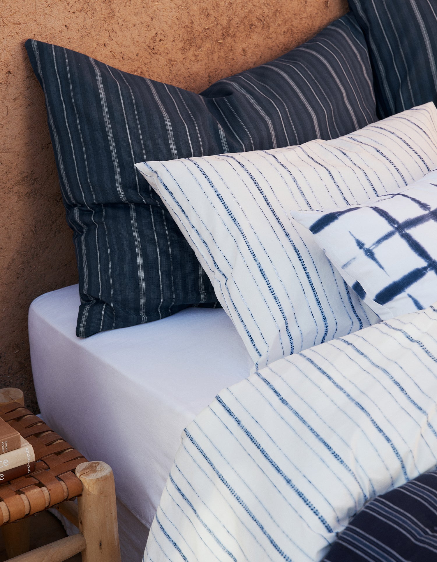 Drap housse Percale lavée - Blanc