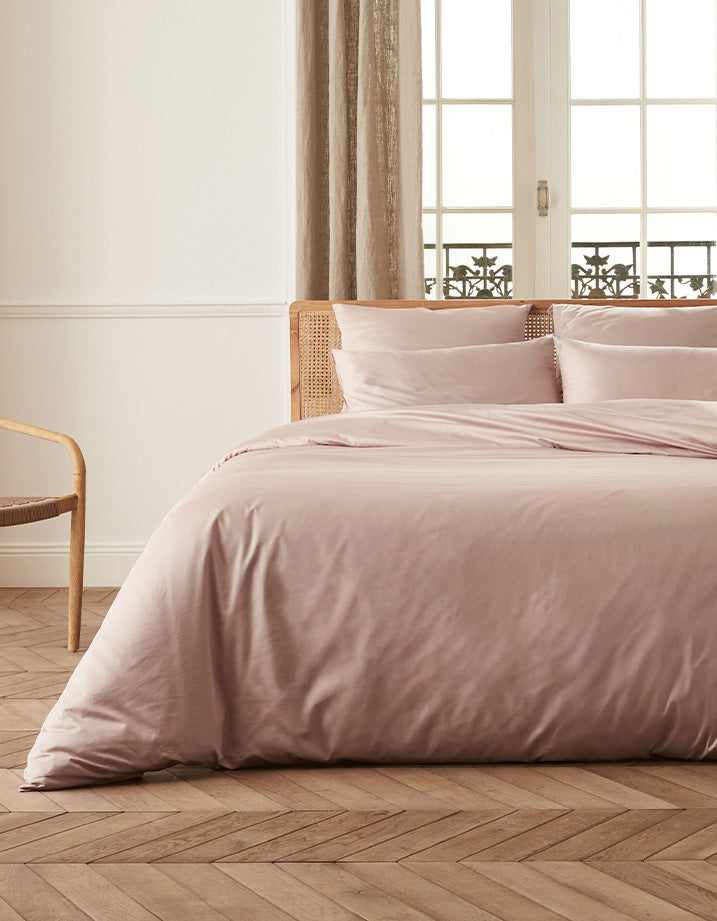 Satin Kissenbezüge 2x - Rosa