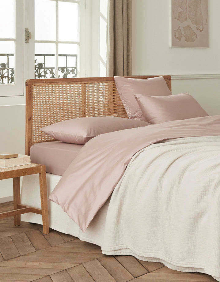 Satin Kissenbezüge 2x - Rosa