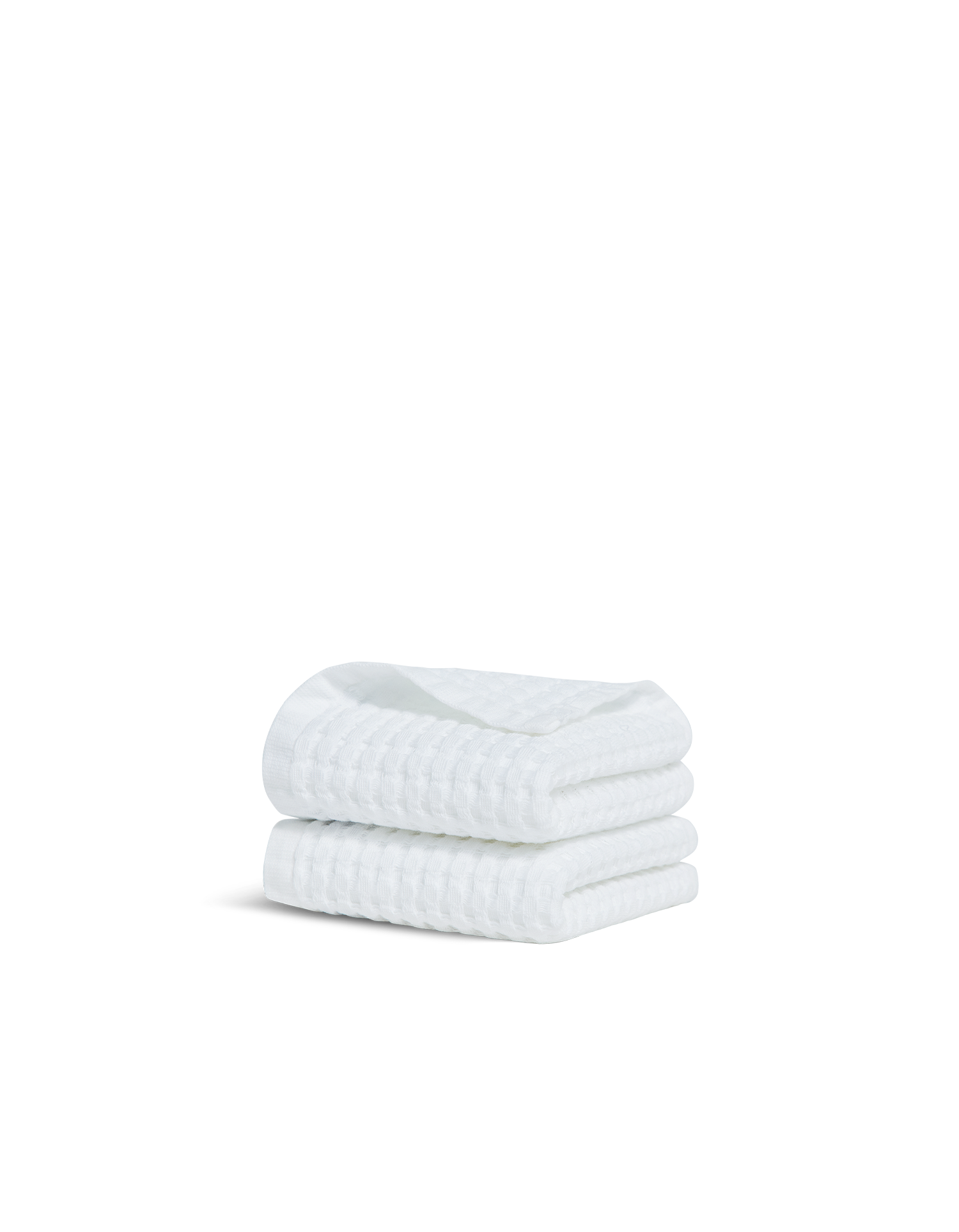 Serviettes invités Nid d'abeille x2 - Juste Le Blanc
