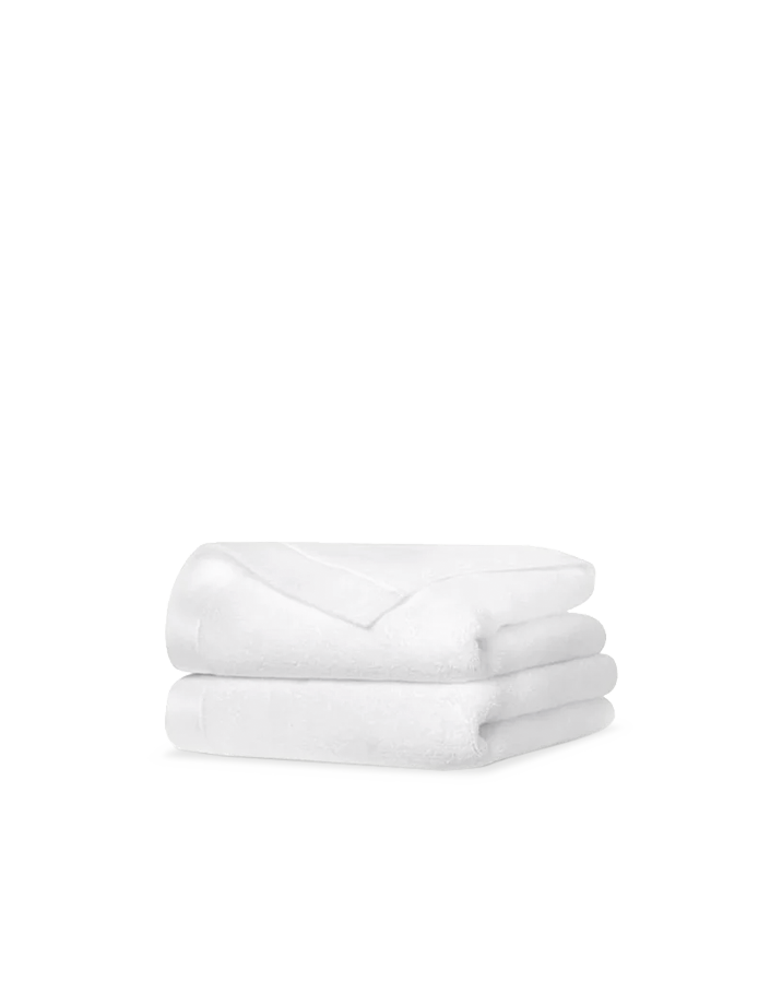 Serviettes invités x2 - Juste Le Blanc