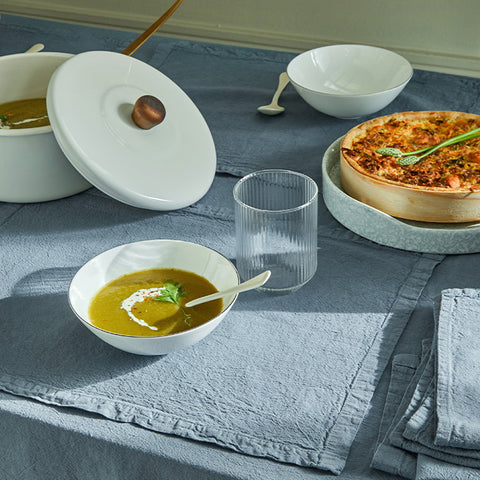Frühstücksset - Celadongrün: 2 Tischsets + 2 Servietten