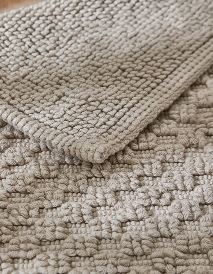Tapis de bain Nid d'abeille - Sable