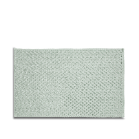 Tapis de bain Nid d'abeille - Vert Eau