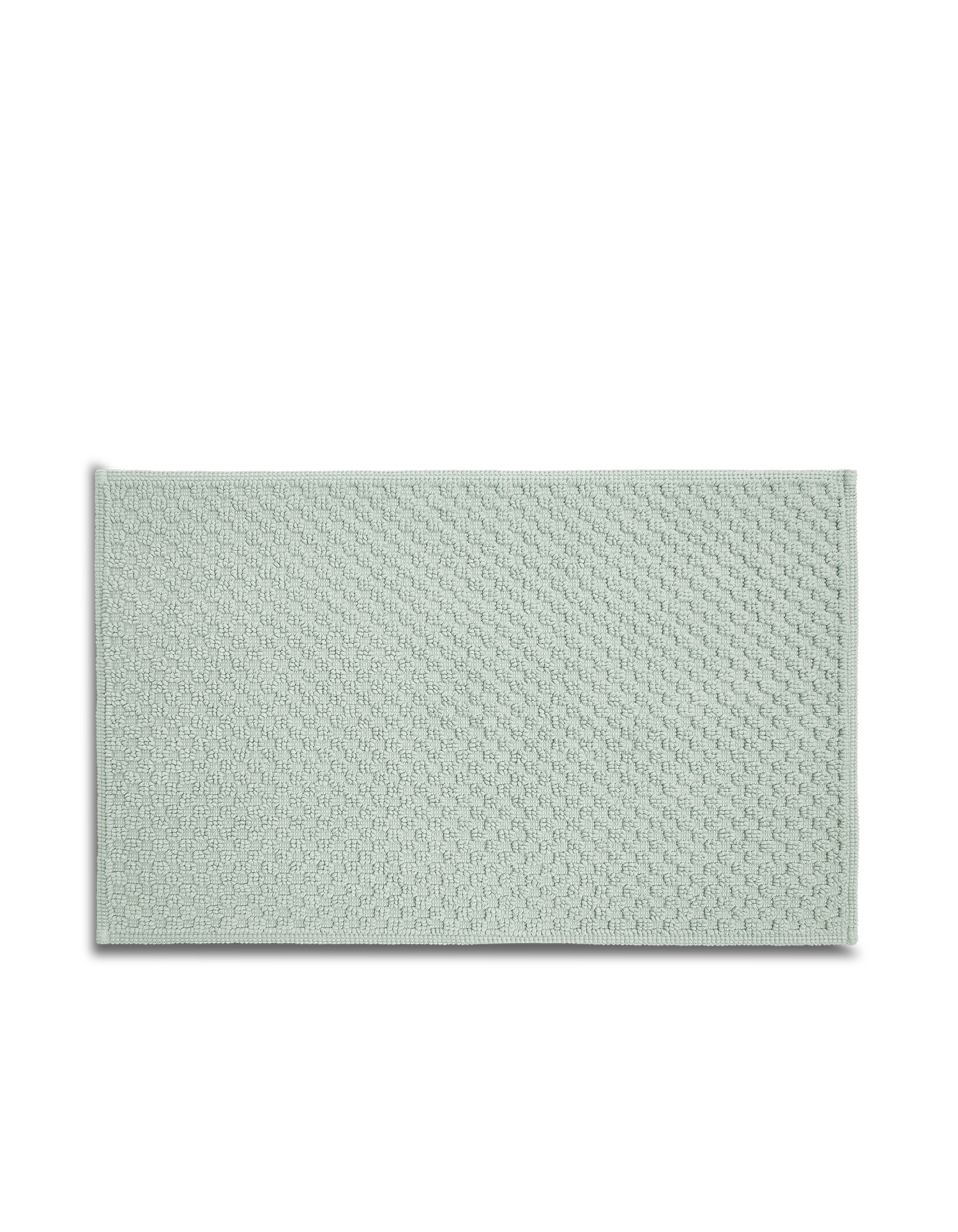 Tapis de bain Nid d'abeille - Vert Eau