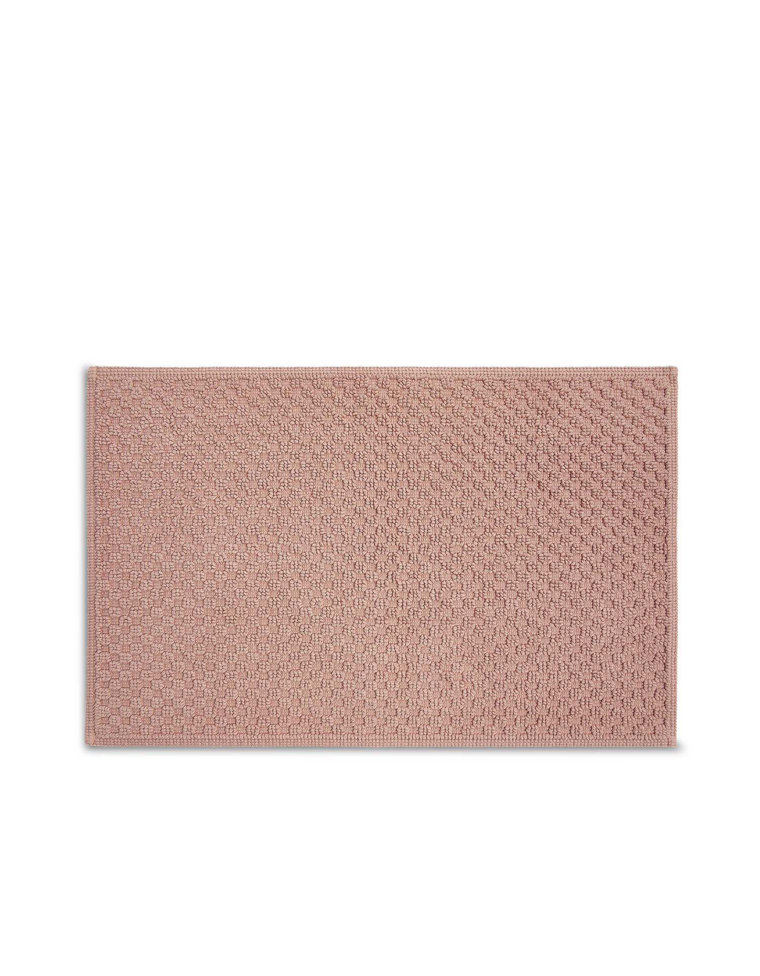 Tapis de bain Nid d'abeille - Vieux Rose