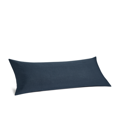 Taie de traversin rectangulaire Lin lavé français - Juste Le Bleu