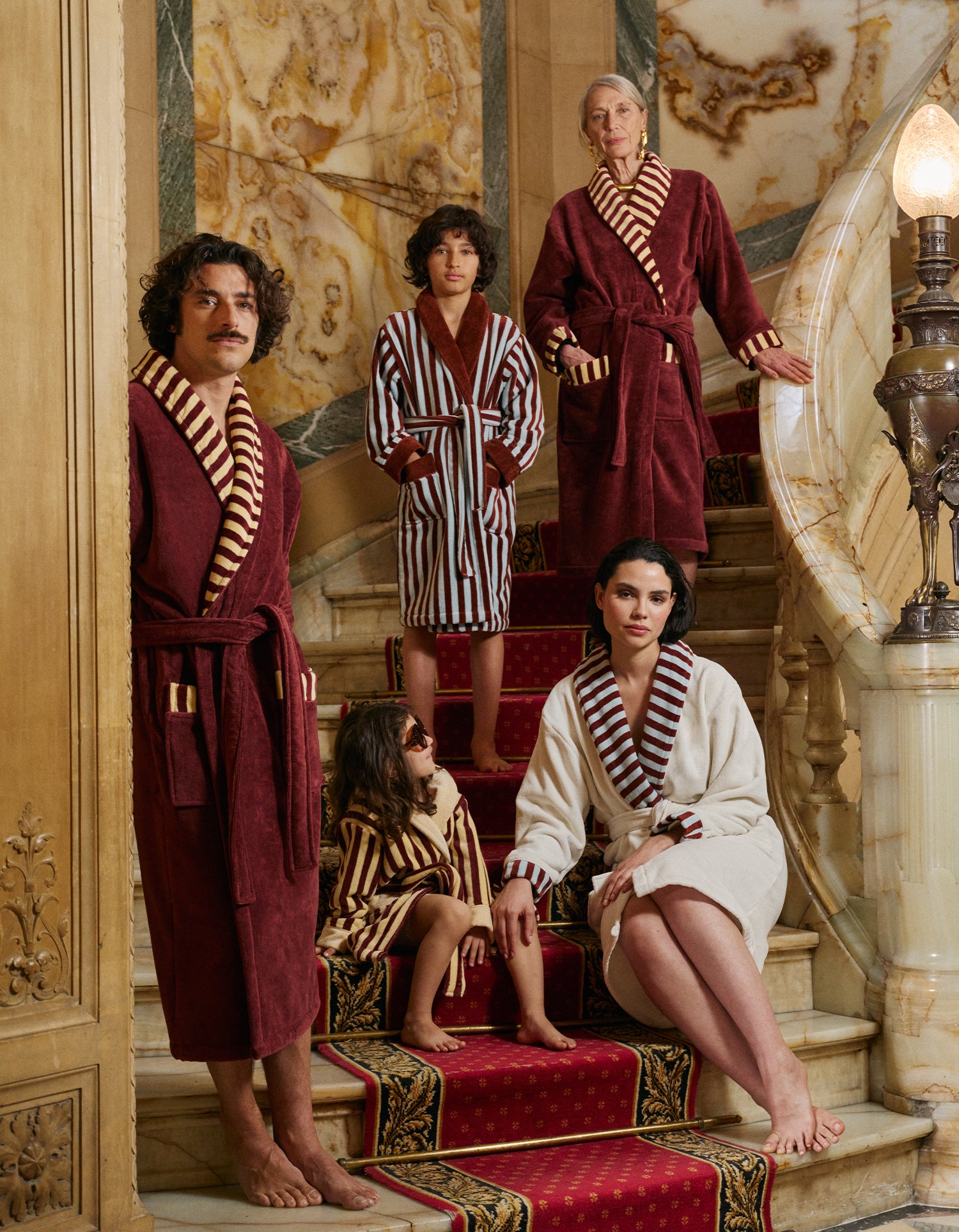 Peignoir moelleux velours - Andiamo Terracotta