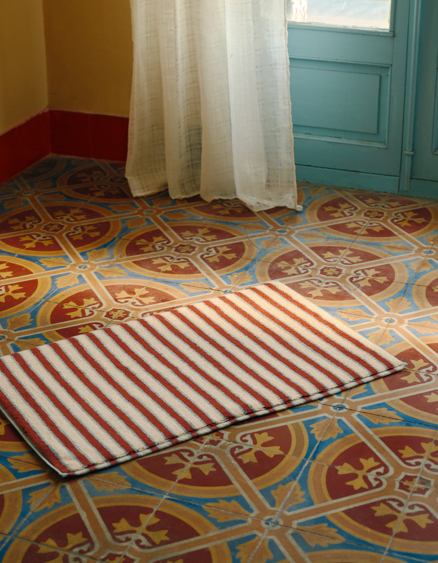 Tapis de bain moelleux - Milano Rouge