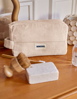 La trousse de toilette Velours - Naturel