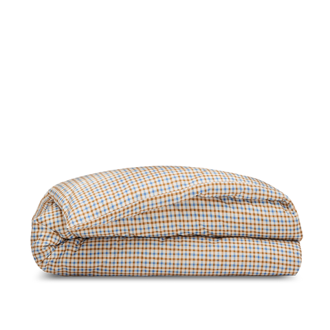  Dekbedovertrekken Gewassen Percale Baby & Kind - Karamel Gingham