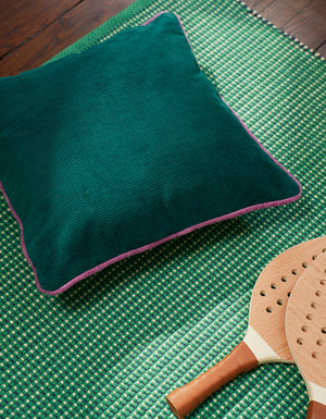 Housse de coussin Club Côtelé - Club Côtelé Vert