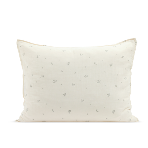 Maxi housse de coussin Gaze de coton - Fleurs