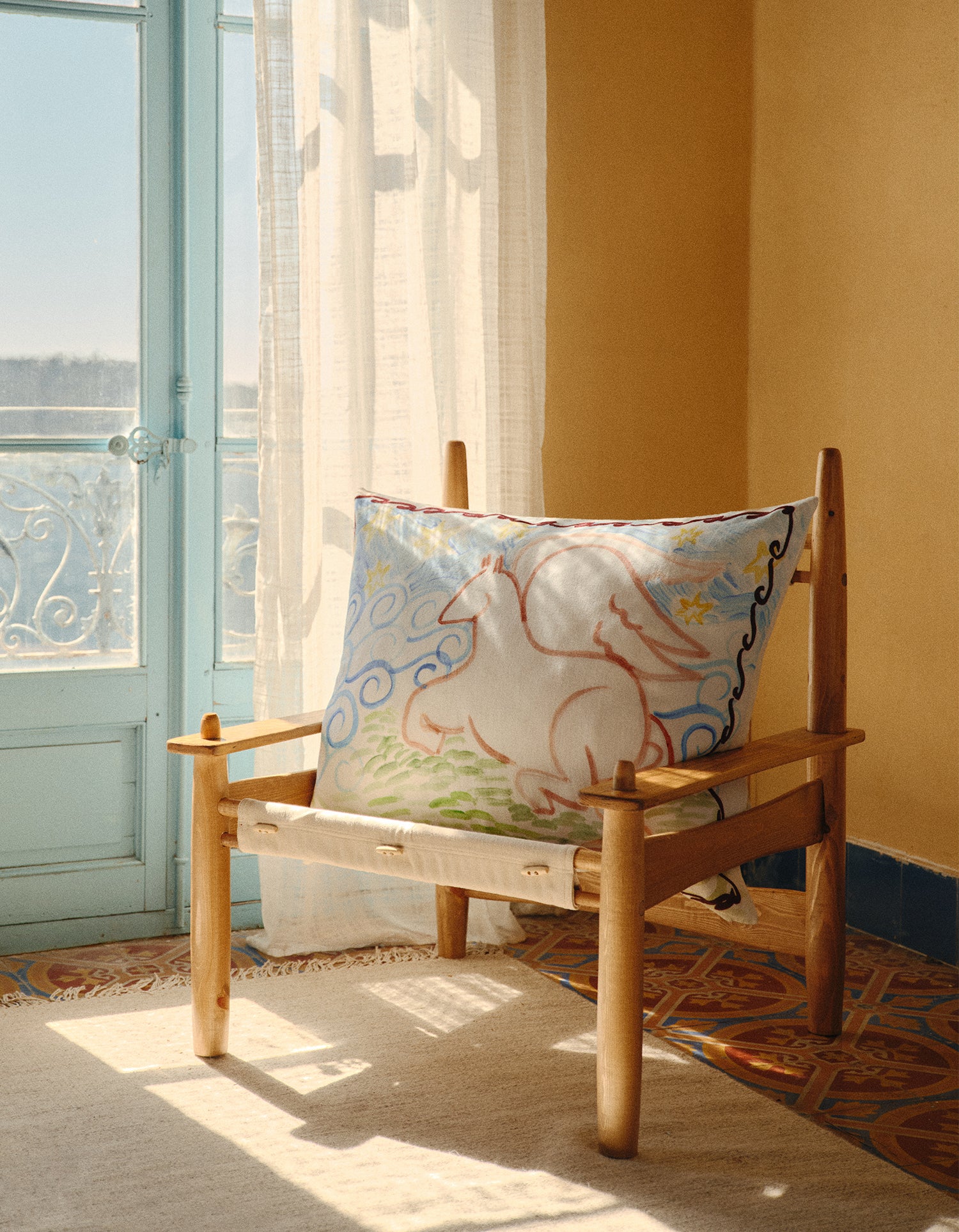 Maxi housse de coussin - Jacques Merle x Bonsoirs - Pégase
