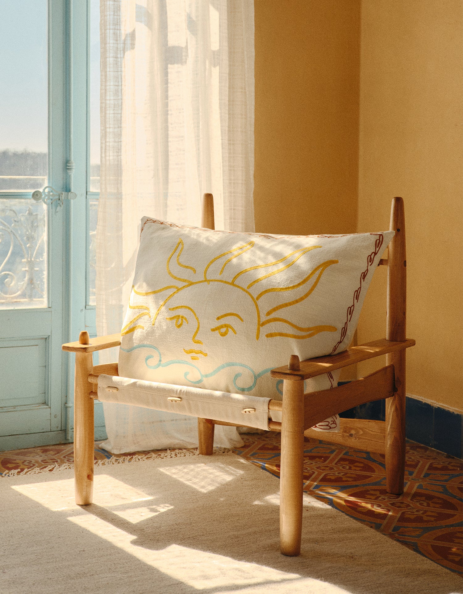 Maxi Cushion Cover - Jacques Merle x Bonsoirs - Solaria