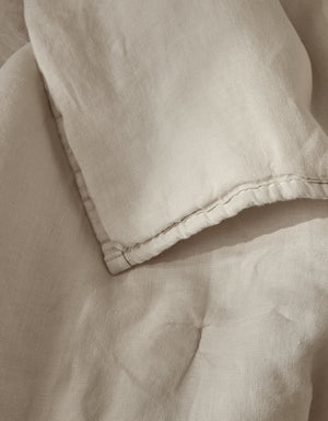 Soft French linen plaid