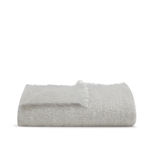 Plaid Mohair tout doux - Le Gris Perle