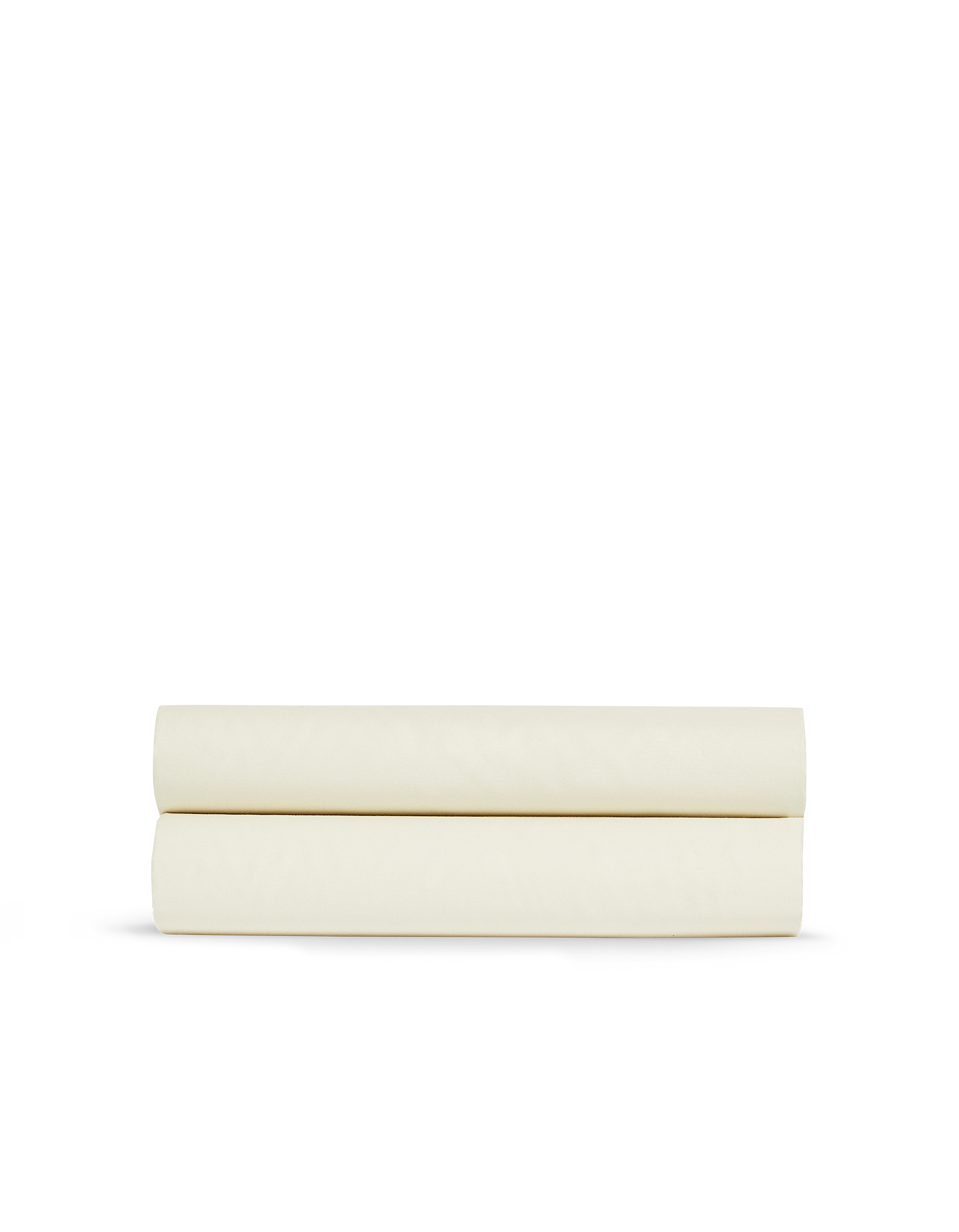 Drap housse Percale de coton 120 fils - Jaune Beurre