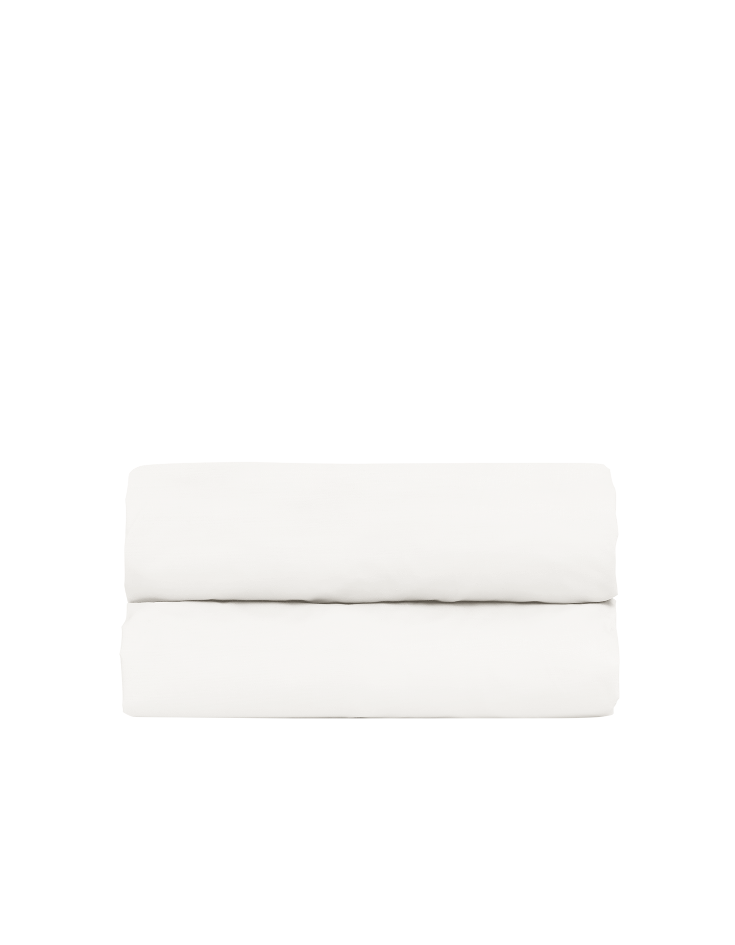 Drap plat Satin de coton 200 fils - Juste Le Blanc