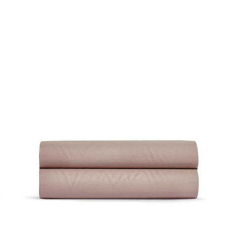 Drap housse Satin de coton 200 fils - Rose Blush