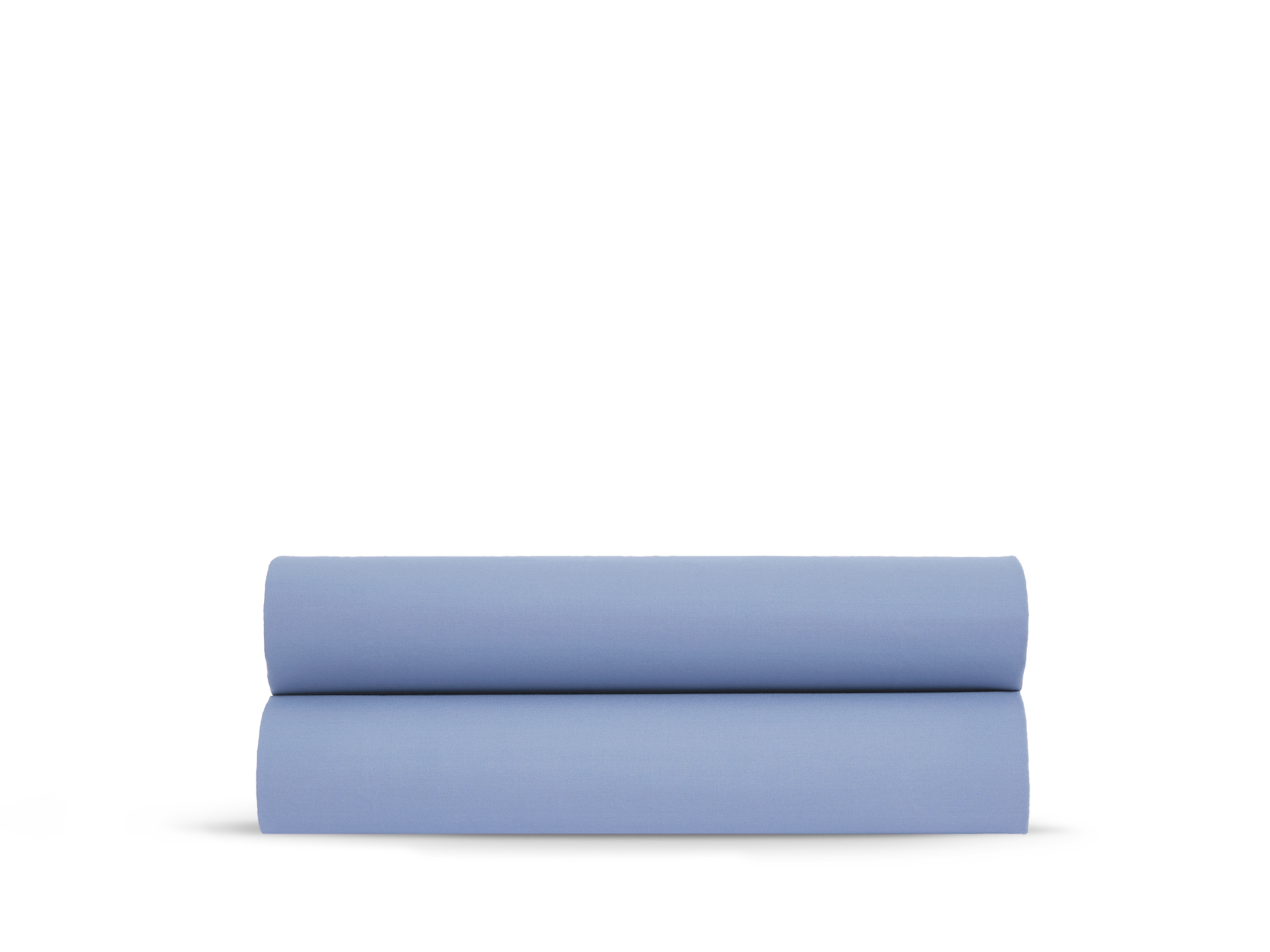 Drap housse Percale de coton 120 fils - Bleu Lavande