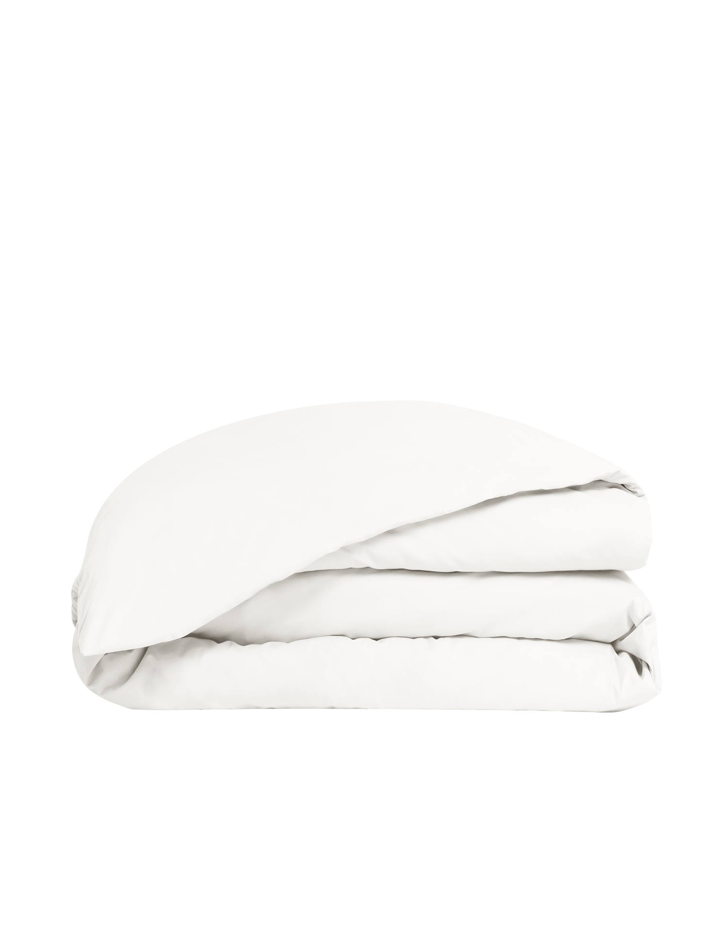 Housse de couette Percale de coton 120 fils - Juste Le Blanc