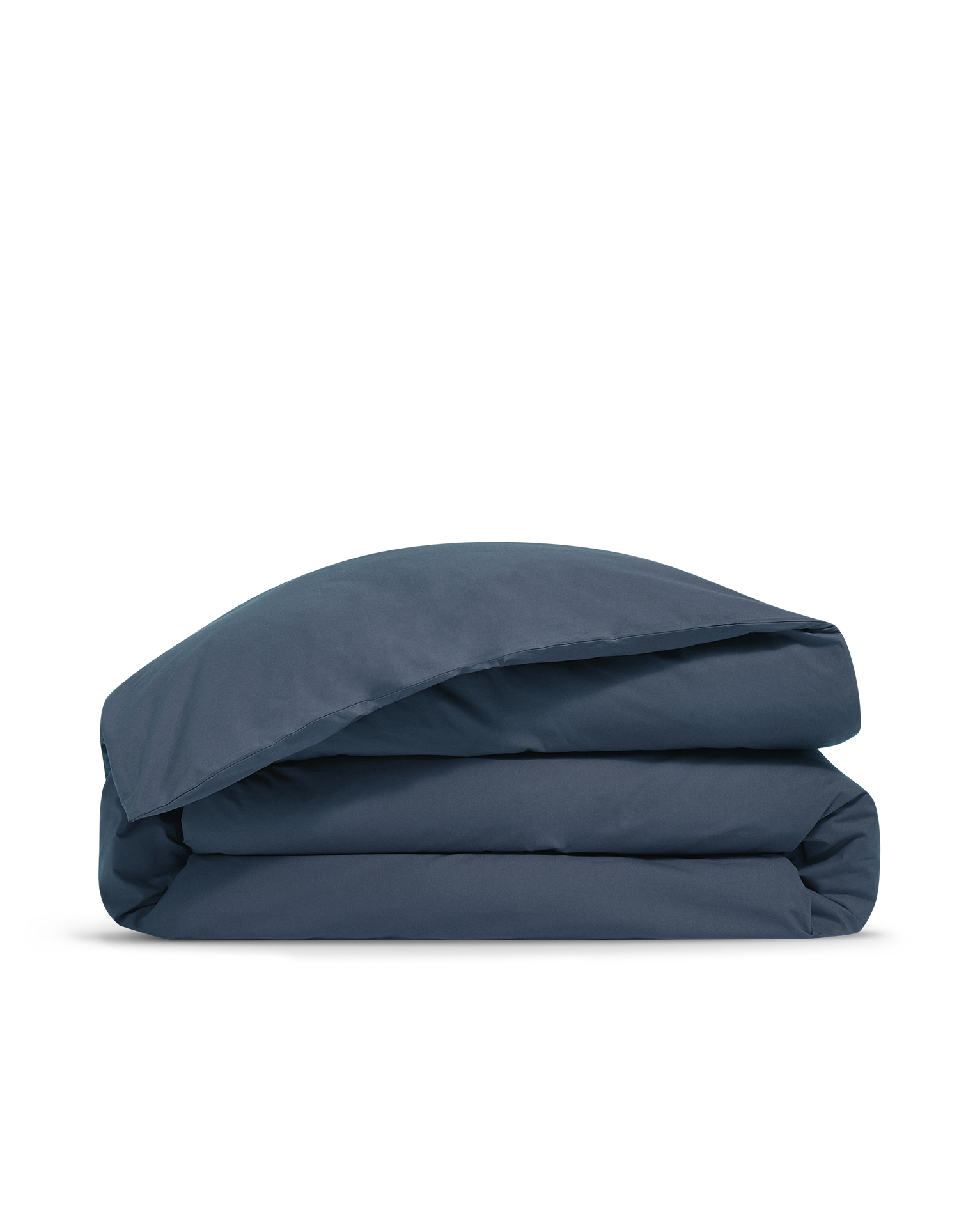 Housse de couette Percale de coton 120 fils - Bleu Encre