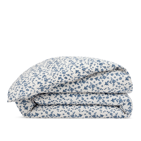 Housse de couette Percale de coton 120 fils - Fleur Aquarelle