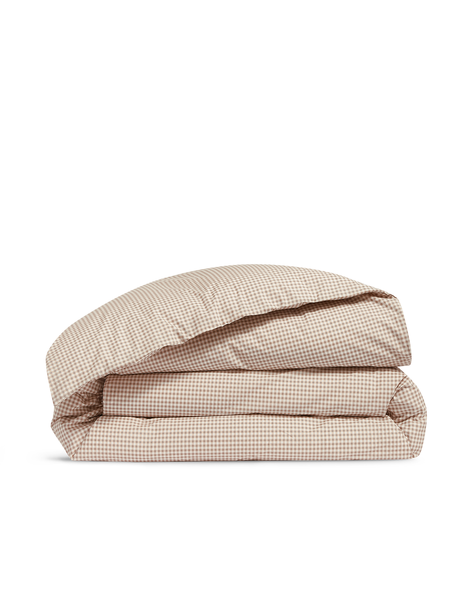 Housse de couette Percale de coton Enfant - Mini Vichy Beige