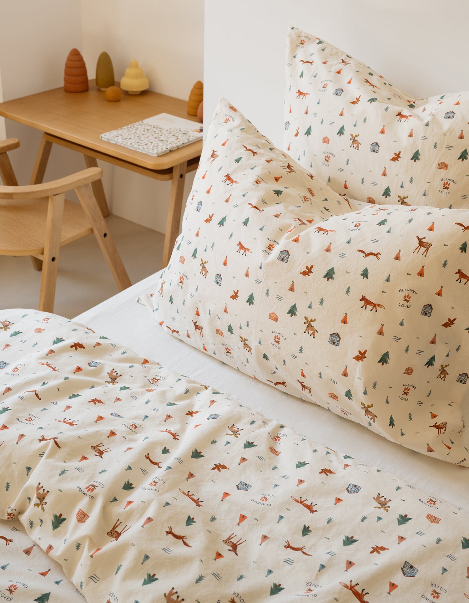  Dekbedovertrekken Gewassen Percale Baby & Kind - Kleine Kampeerders