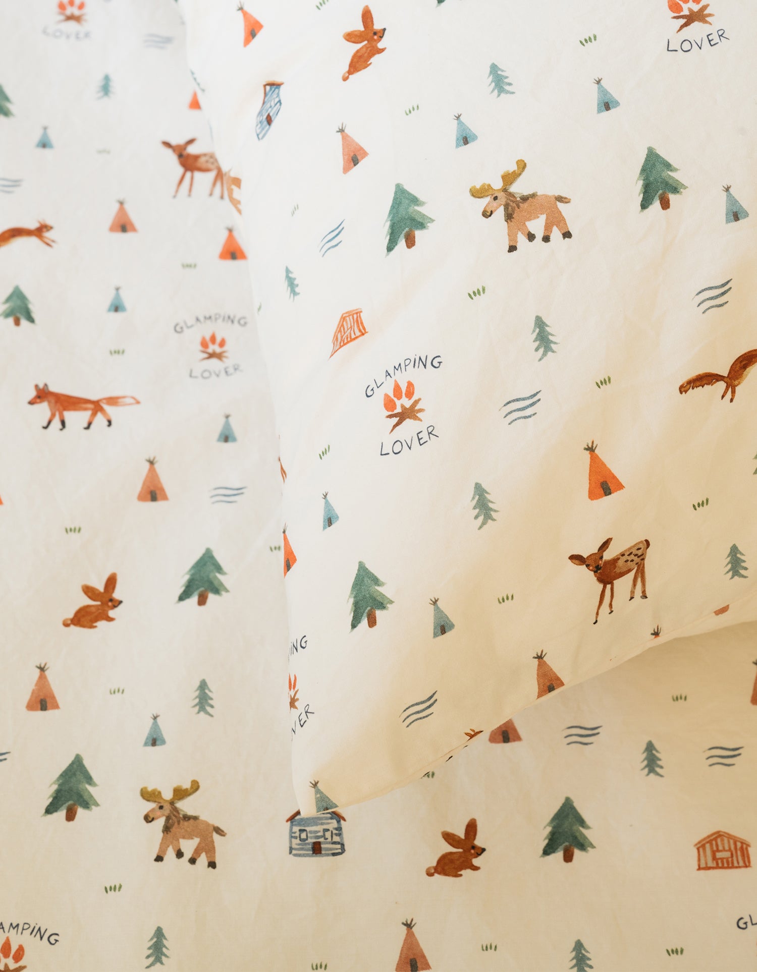  Dekbedovertrekken Gewassen Percale Baby & Kind - Kleine Kampeerders