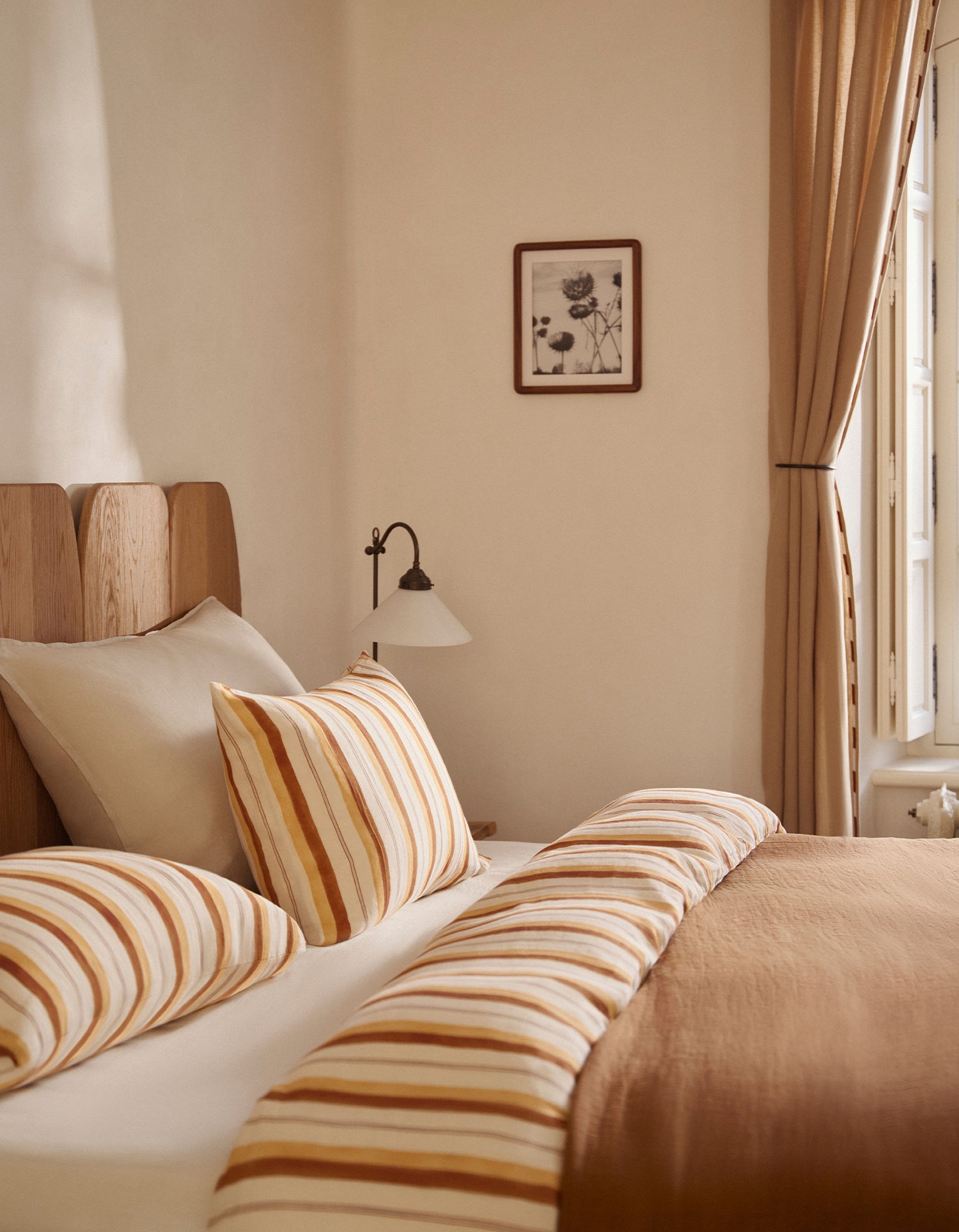 Copripiumino in garza di cotone doppio strato - Righe Etereo