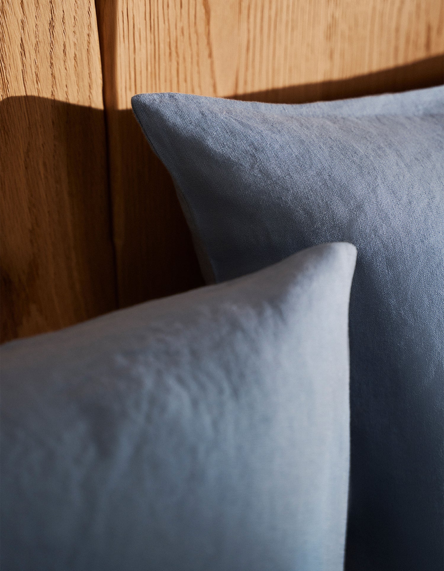 Laken van Gewassen Linnen - Denimblauw