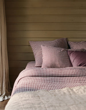 French washed linen fitted sheet 