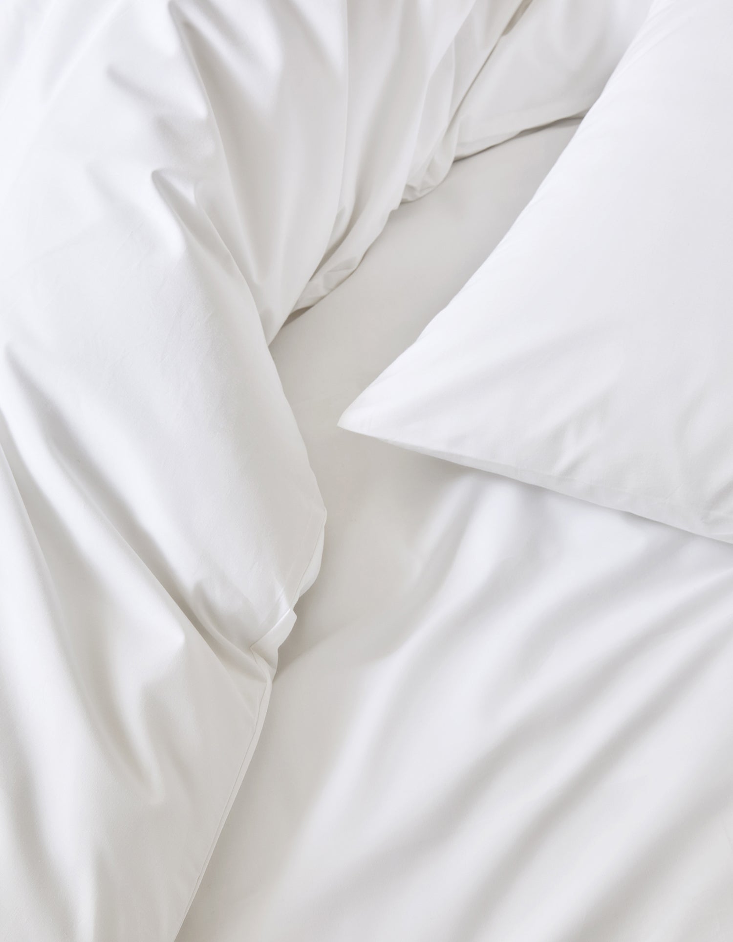 Housse de couette Percale de coton Enfant - Juste Le Blanc