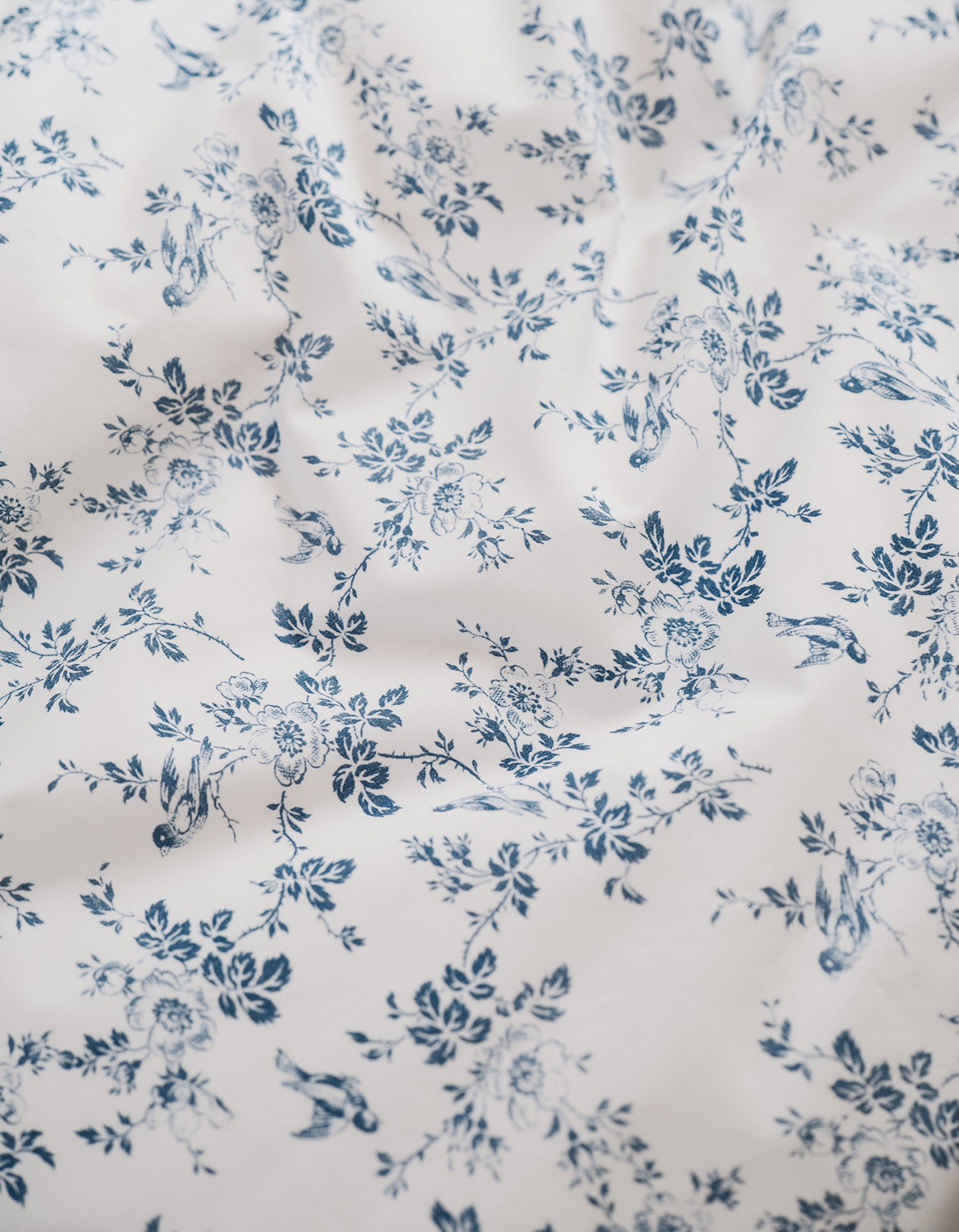 Housse de couette Percale de coton Bonsoirs x Innocence - Campagne Bleue