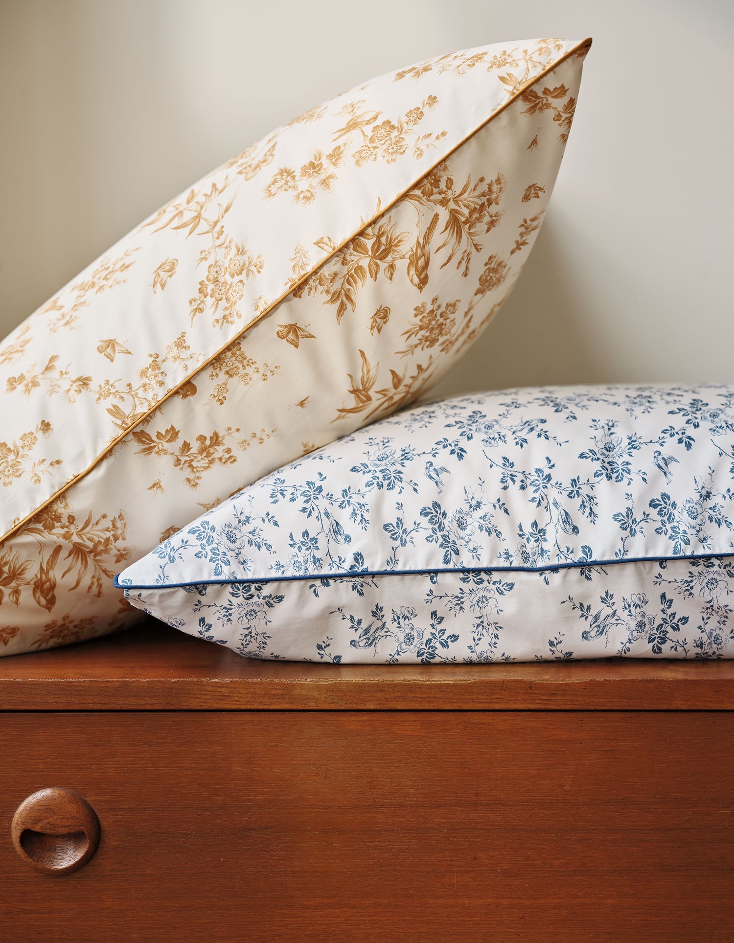 Housse de couette Percale de coton Bonsoirs x Innocence - Campagne Bleue