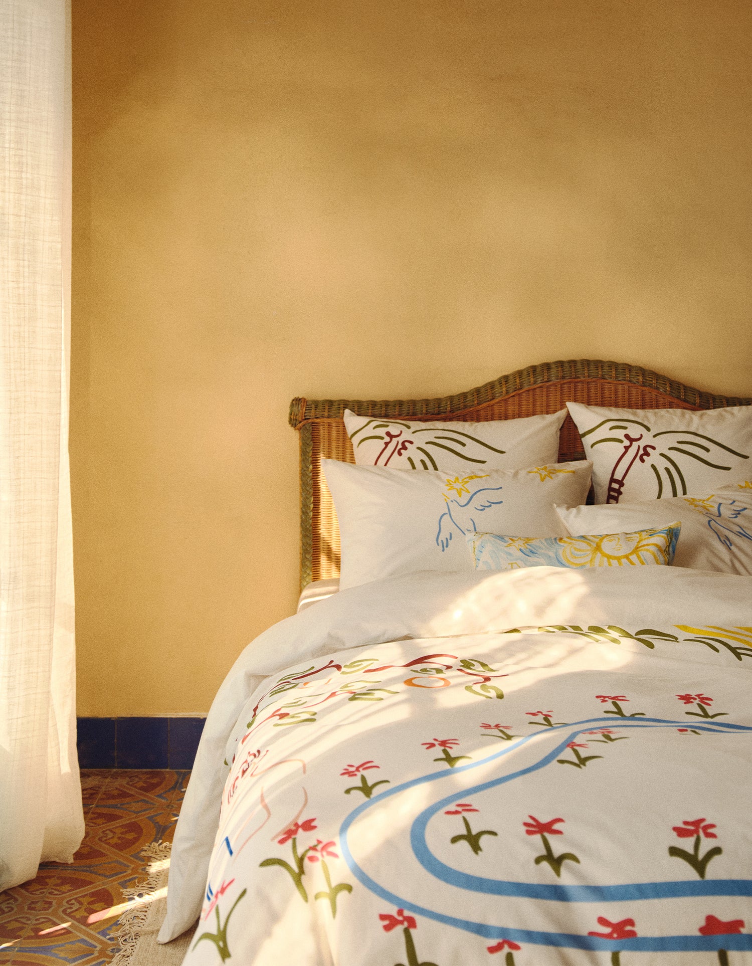 Housse de couette Percale Lavée 80 fils/cm² - Jacques Merle x Bonsoirs - Olympe