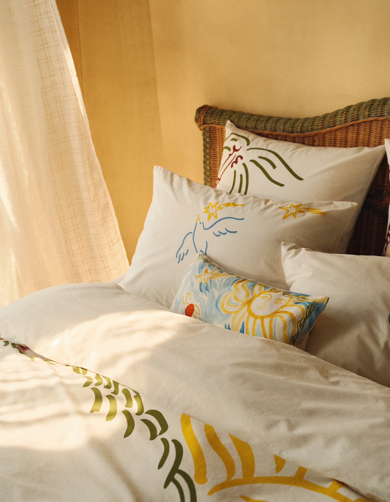 Housse de couette Percale Lavée 80 fils/cm² - Jacques Merle x Bonsoirs - Olympe