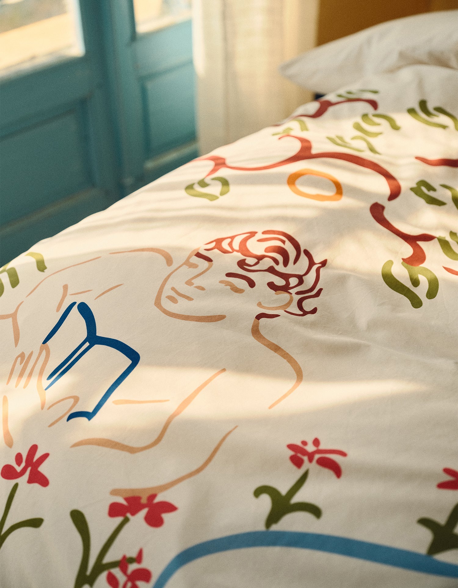 Housse de couette Percale Lavée 80 fils/cm² - Jacques Merle x Bonsoirs - Olympe