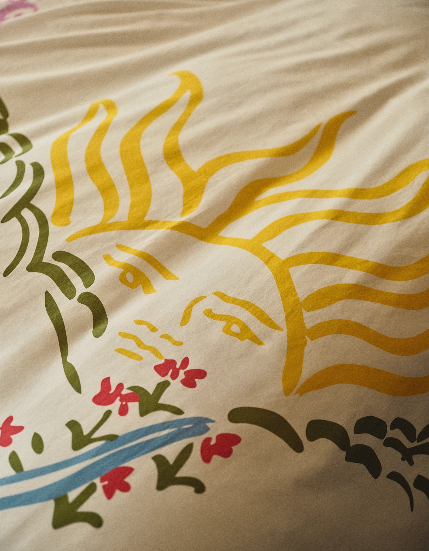 Housse de couette Percale Lavée 80 fils/cm² - Jacques Merle x Bonsoirs - Olympe