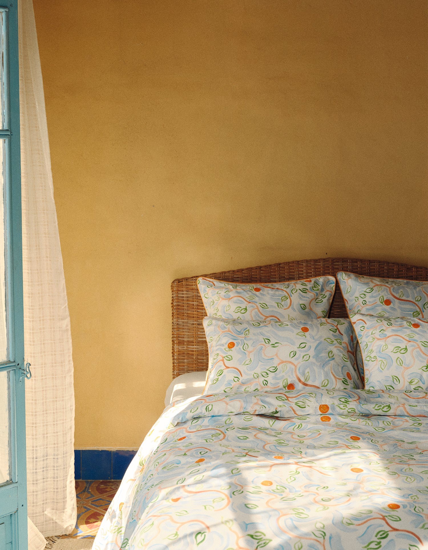 Housse de couette Percale Lavée 80 fils/cm² - Jacques Merle x Bonsoirs - L'Oranger