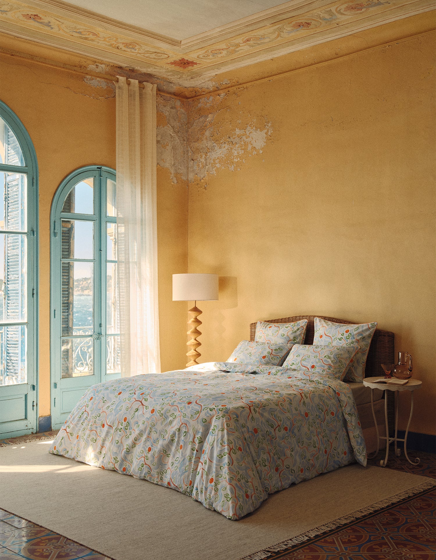 Housse de couette Percale Lavée 80 fils/cm² - Jacques Merle x Bonsoirs - L'Oranger