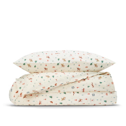 Parure Percale Lavée Bébé & Enfant - Les Petits Campeurs - 140x200 / 40x60