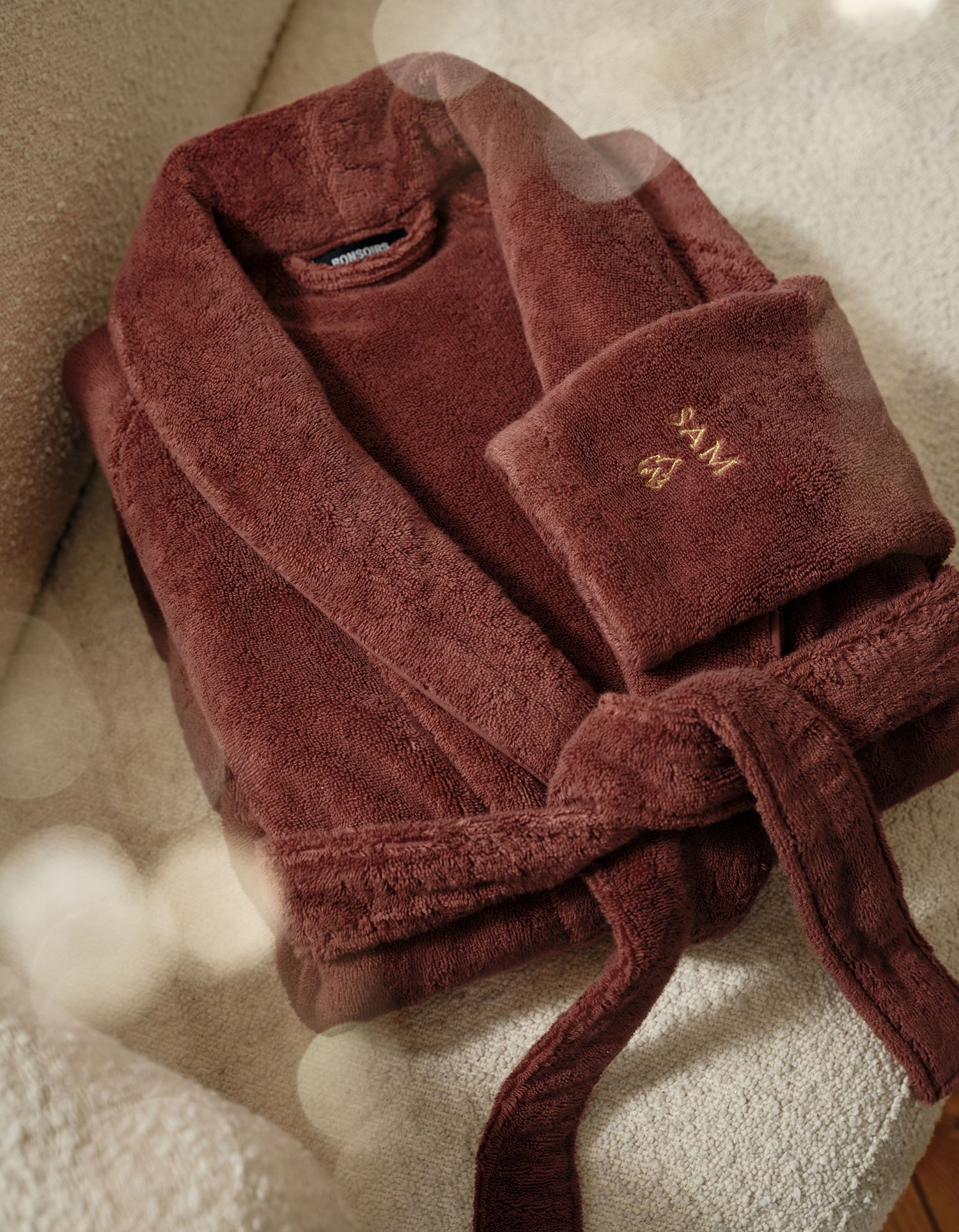 Plush Bathrobe - Terracotta