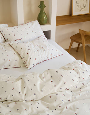 Washed percale pillowcases x2