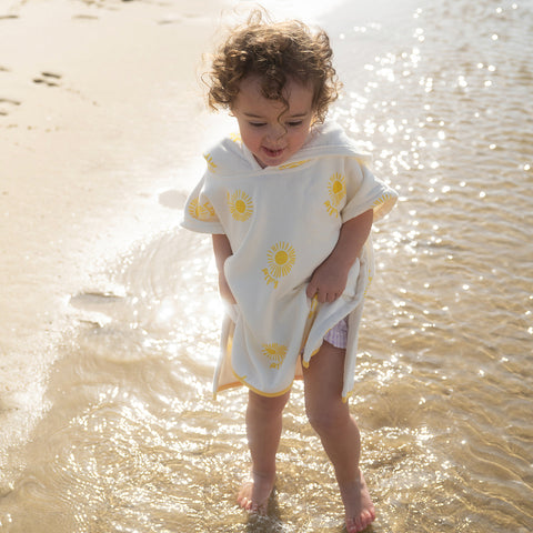 Poncho à capuche Enfant - Soleil